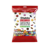 Шоколадови дражета Diablo, с млечен шоколад без добавена захар, 40 g