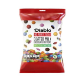 Шоколадови дражета Diablo, с млечен шоколад без добавена захар, 40 g