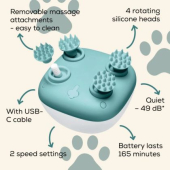 Масажор Beurer PP 410 Buddy Massager; Gentle kneading massage - specially developed for pets;Safe to use;Particularly quiet