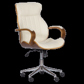 Президентски офис стол Carmen 6402 - орех-крем