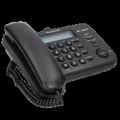 Стационарен телефон Panasonic KX-TS560FXB - черен