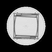 Сгъваема кетъринг маса Carmen 9945 - бяла