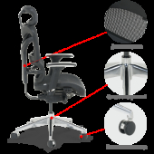 Ергономичен стол JASPER - черен