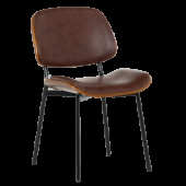 Посетителски стол Carmen 1180 - орех-искрящо кафяв