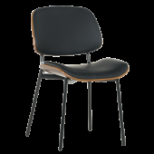 Посетителски стол Carmen 1180 - орех-черен