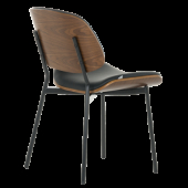 Посетителски стол Carmen 1180 - орех-черен