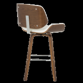 Бар стол Carmen 4027 - орех / бял