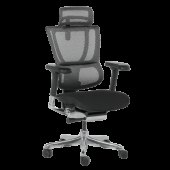 Ергономичен стол ERGOHUMAN IOO ELITE 2 - черна рамка - черен