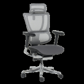 Ергономичен стол ERGOHUMAN IOO ELITE 2 - черна рамка - сив