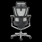 Ергономичен стол ERGOHUMAN IOO ELITE 2 - черна рамка - сив