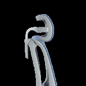 Ергономичен стол ERGOHUMAN IOO ELITE 2 - сива рамка - син