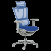 Ергономичен стол ERGOHUMAN IOO ULTRA - сива рамка - син