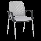 Посетителски стол Carmen 1138 CH - светлосив