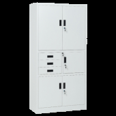 Метален шкаф Carmen CR-1281 Е K - сив