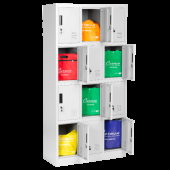 Метален шкаф Carmen CR-1258 J - сив