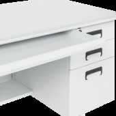 Метално бюро Carmen CR-1317 L - сиво