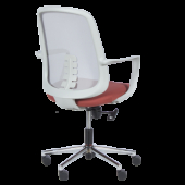 Работен офис стол Carmen 7063 - сив-червен