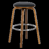 Бар стол Carmen 4030 - орех/черен