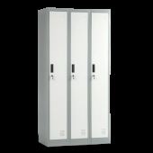 Метален шкаф CR-1242 J LUX - сив / тъмносив