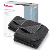 Термоподложка Beurer HD 65 Dark Grey Heated Overblanket; Soft and cuddly surface; 3 temperature;auto switch-off 3 hours; removable switch; washable at 30°, Oko-Tex 100; 180(L)x130(W)cm