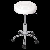 Табуретка с колелца Carmen 3075 - бял