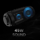 Тонколони HiFuture Gravity Black, 2-Way Speaker System, 30W*1+15W*1, IPX7 Waterproof, Up to 10 Hours Playtime, Bluetooth 5.3, Pair to Play (TWS Mode)