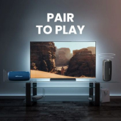 Тонколони HiFuture Gravity Black, 2-Way Speaker System, 30W*1+15W*1, IPX7 Waterproof, Up to 10 Hours Playtime, Bluetooth 5.3, Pair to Play (TWS Mode)