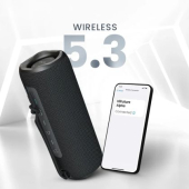 Тонколони HiFuture Alpha Black, Bluetooth 5.3, IPX7 Waterproof, 20W Output, Pair to Play (TWS Mode), Up to 12 Hours Playtime, Built in 2-in-1 Amplifier