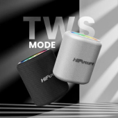Тонколони HiFuture Vocalist100 Black, 20W Output, Karaoke Enable, Two Wireless Microphone, 4000mAh Battery (Support Power Bank), RGB Lighting, Pair to Play (TWS Mode), Bluetooth 5.3