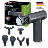 Масажор Beurer MG 195 Hot & Cold massage gun, 7 high-quality massage attachments, 9 intensity levels, Up to 4.5 h running time, LED display, Storage case