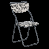 Сгъваем стол SATER - черен-бял