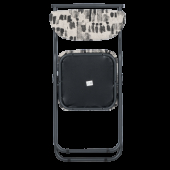 Сгъваем стол SATER - черен-бял