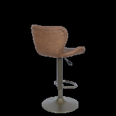 Бар стол DALVEY - червен-кафяв