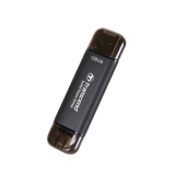 Твърд диск Transcend 128GB, External SSD, ESD310C, USB 10Gbps, Type C/A , Black