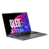 Лаптоп Acer SFG14-63-R1DP, AMD Ryzen 7 8845HS (up to 5.1GHz, 16MB), 14'' CineCrystal OLED WQ2.8K 90Hz (2880 x 1800), AMD Radeon Graphics, 16GB LPDDR5 onboard, 512GB SSD NVMe, 50Wh, WIFI6E+BT 5.3, QHD Cam, MicroSD Reader, Win 11 Home, Backlit KBD, Steel Gr