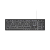 Клавиатура Natec Keyboard Herring Glow US, White Backlight