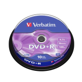 Медия Verbatim DVD+R AZO 4.7GB 16X MATT SILVER SURFACE (10 PACK)