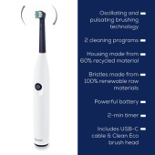 Електрическа четка за зъби Bundle TB 15 Electric toothbrush+ 4 pcs. Sensitive