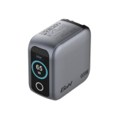Зарядно устройство Verbatim Mini GaN Charger 65W with Display + 60W USB-C to USB-C Cable (Charger and Data transfer) Grey