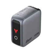 Зарядно устройство Verbatim Mini GaN Charger 100W with Display + 100W USB-C to USB-C Cable (Charger and Data transfer) Grey