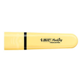Текст маркер BiC Marking Pastel Скосен връх 1.2-4.6 mm Жълт