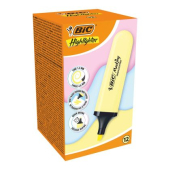 Текст маркер BiC Marking Pastel Скосен връх 1.2-4.6 mm Жълт