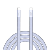 Кабел Verbatim Sync & Charge SoftTouch USB-C to C cable 100W 120 cm - Purple