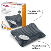 Термоподложка Beurer HK 48 Cosy Heat Pad; 3 temperature settings; auto switch-off after 90 min; washable on 30°; reversable cushion; with inner pad; removable switch; fleece fibre; 40(L)x30(W) cm