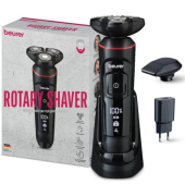 Машинка за бръснене Beurer MN8X rotary shaver, 360° flexible shaver head, Magnetic fixation, LED display, Waterproof (IPX7), Quick-charge function  (10 min OT; 5 min CT), Incl. charger and storage station, protective cap and cleaning brush