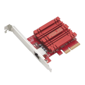 Адаптер Asus PCIe Adapter, XG-C100C V3, 10GBase-T PCIe Ethernet Network Adapter, backward compatible with 5/2.5/1 Gbps and 100Mbps; RJ45 port and built-in QoS